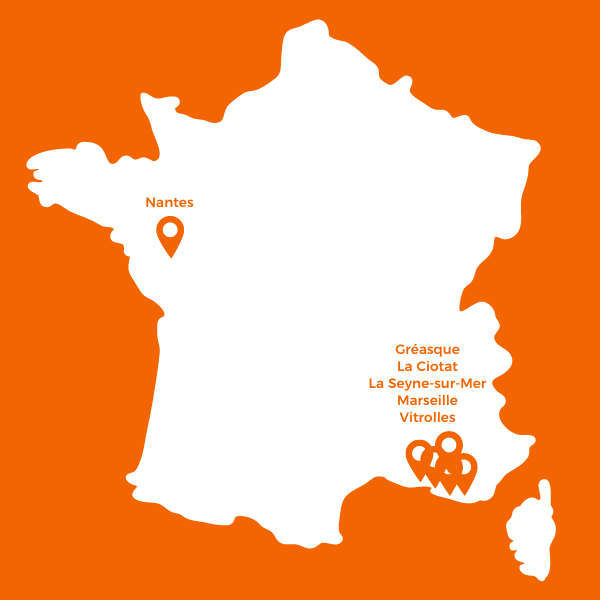 carte de france 2 carte de France des agences Mosselmans