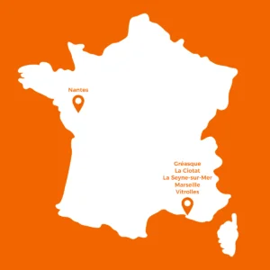 carte de France des agences Mosselmans